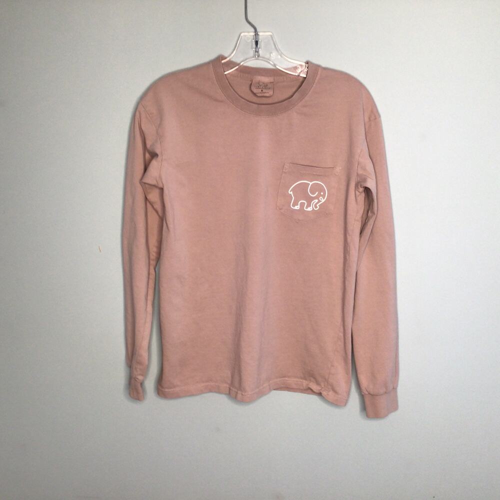 Ivory Ella Long Sleeve Tee Shirt Sz S